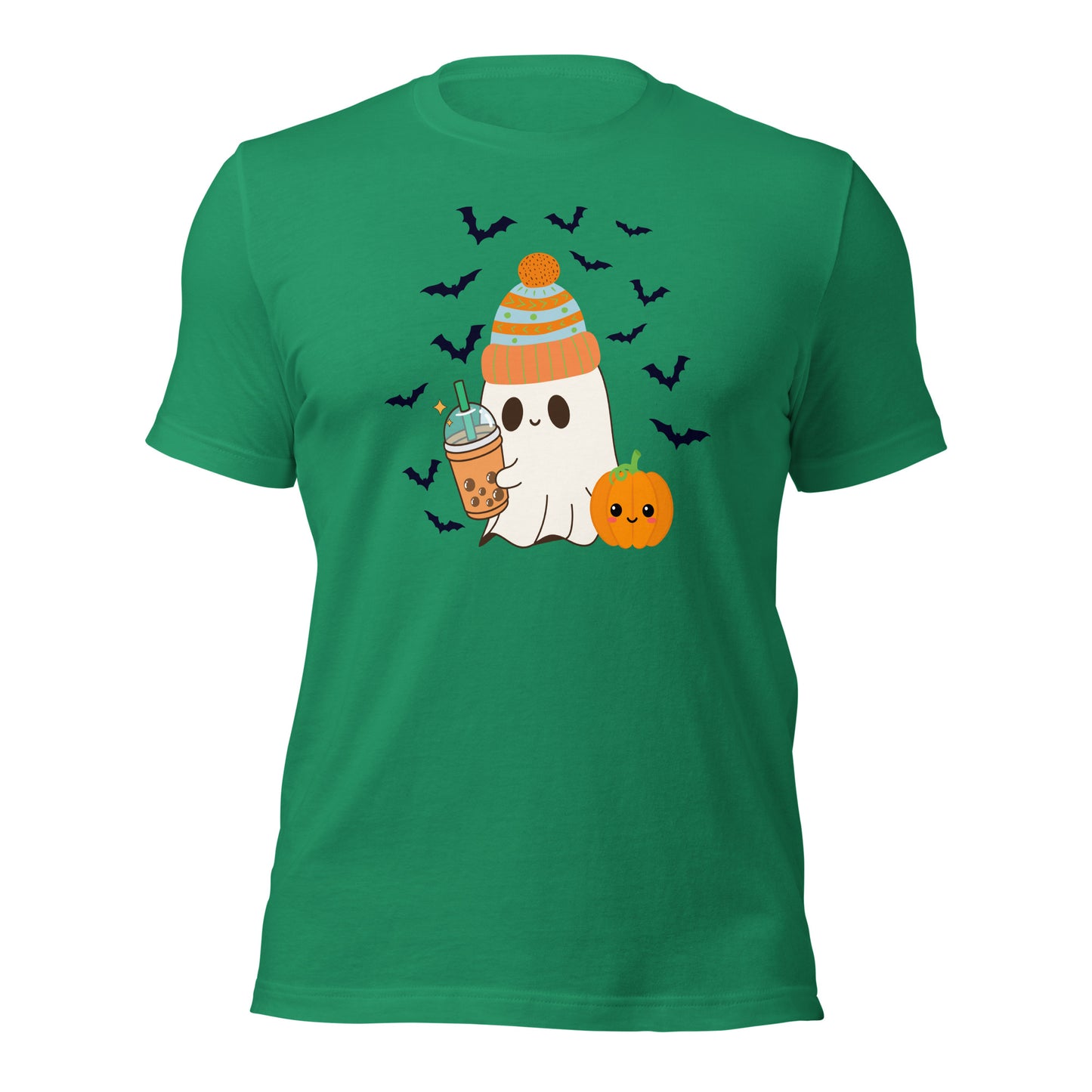 Halloween Ghost Shirt with Coffee Cup