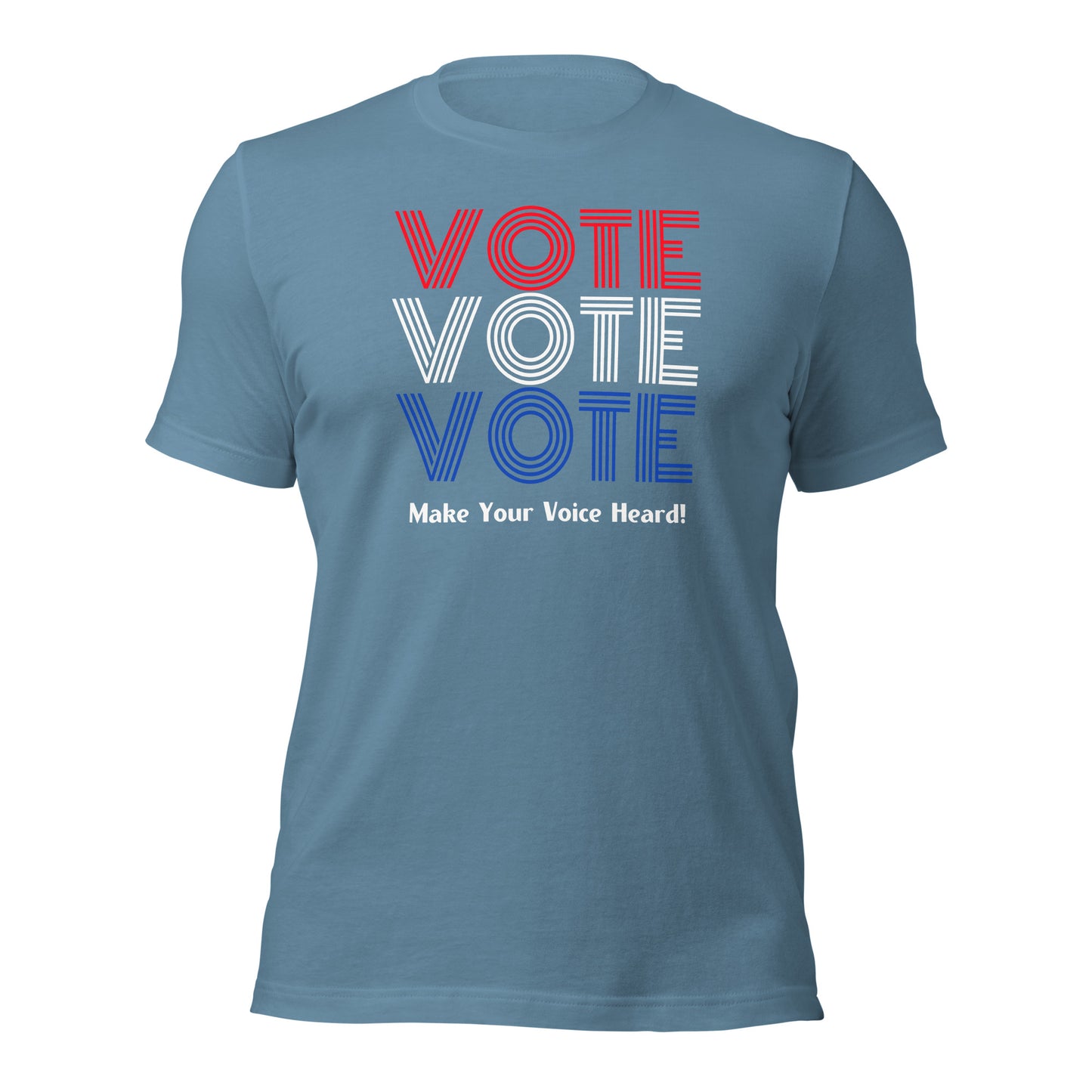 VOTE Shirt, Red White and Blue Vote Tee, Make Your Voice Heard Shirt