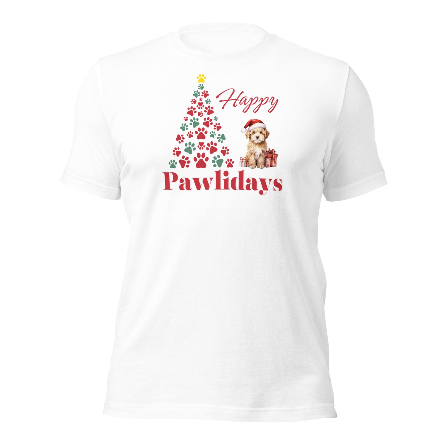 Happy Pawlidays Shirt Christmas Dog Holiday Tee