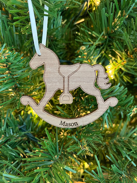 Personalized Rocking Horse Ornaments!