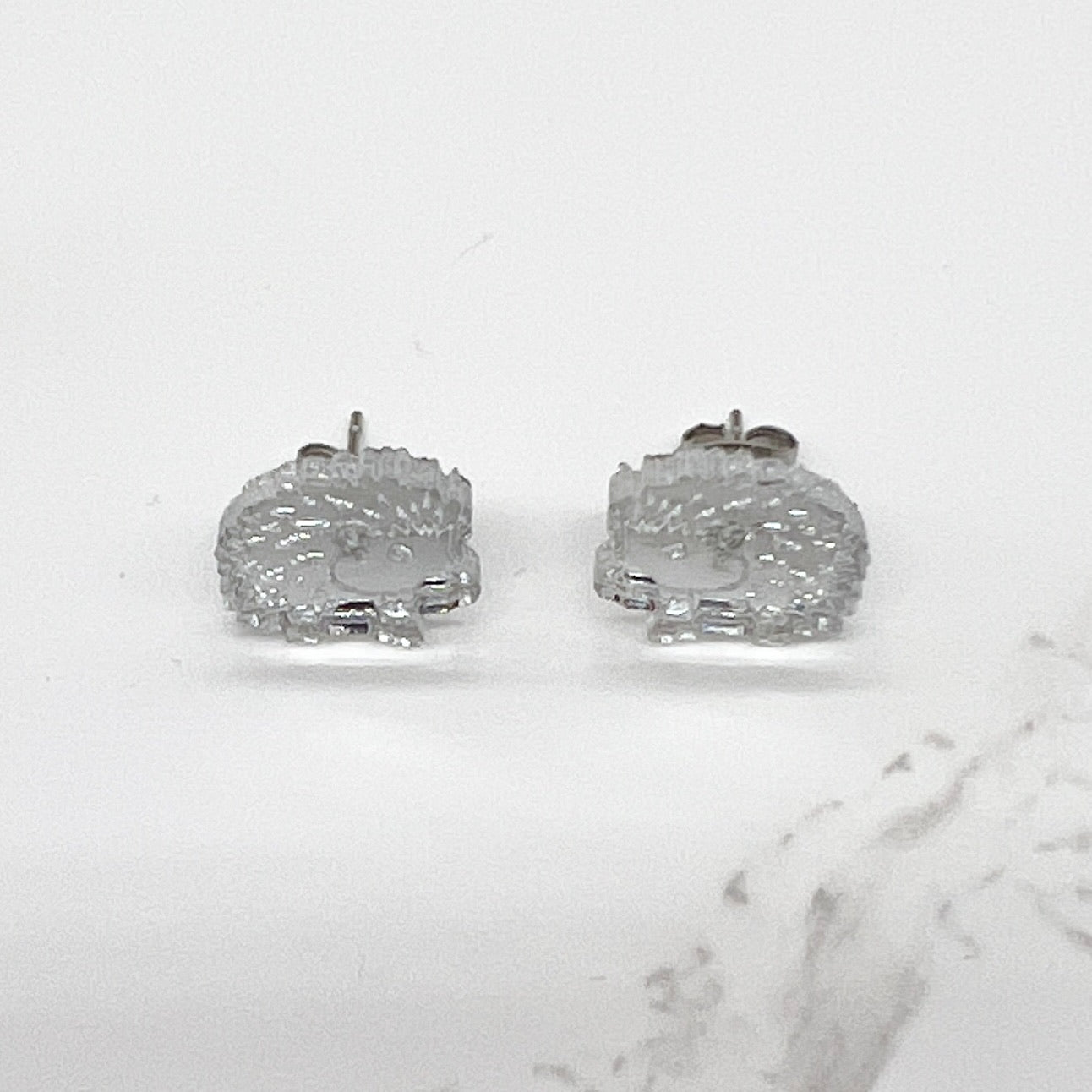 Hedgehog Earrings - Clip-ons, Dangles, and Studs