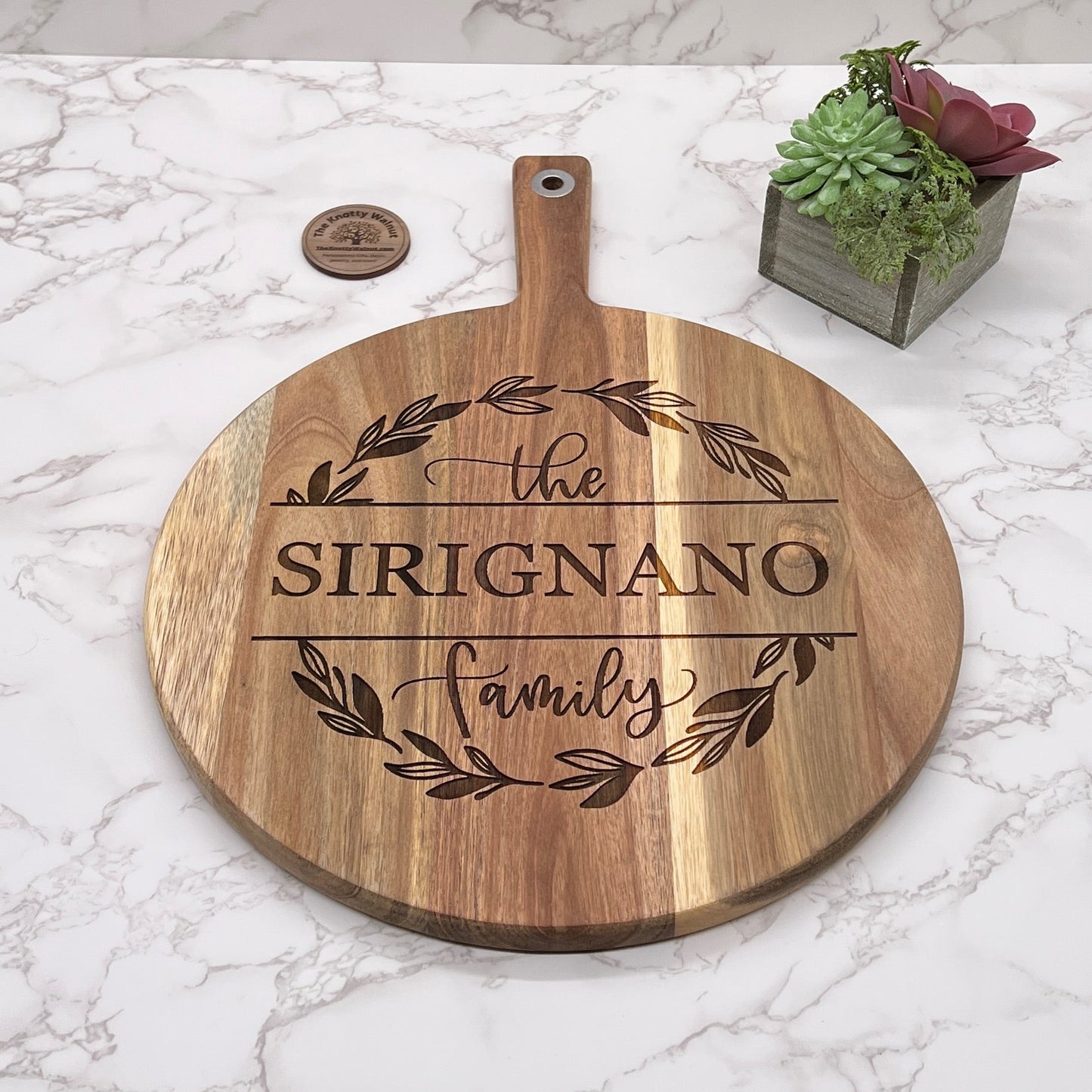 Personalized Cutting Boards and Charcuterie - B-3: 11.75" x 15.75" Acacia