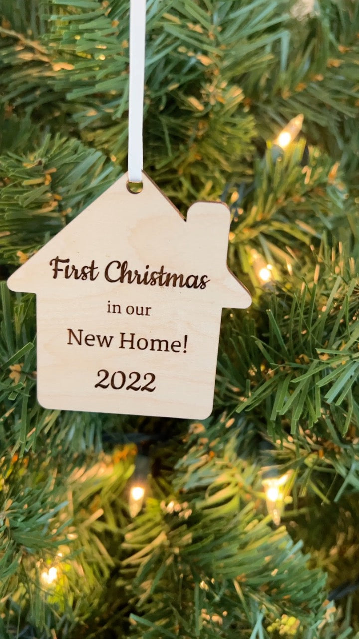 First Christmas in Our New Home Personalized Ornaments!