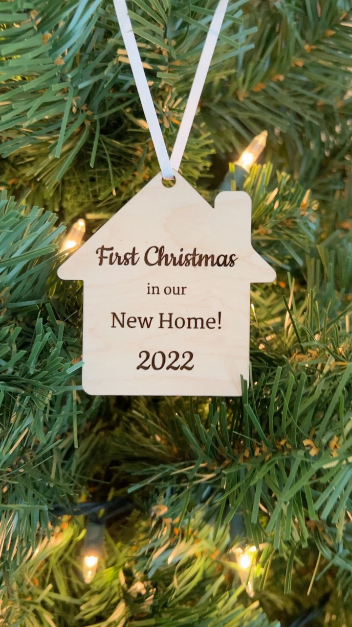 First Christmas in Our New Home Personalized Ornaments!