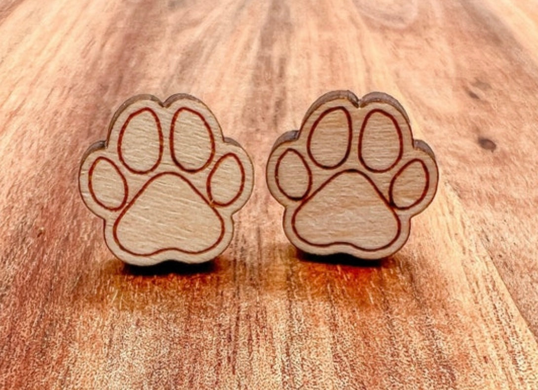 Paw Print Earrings