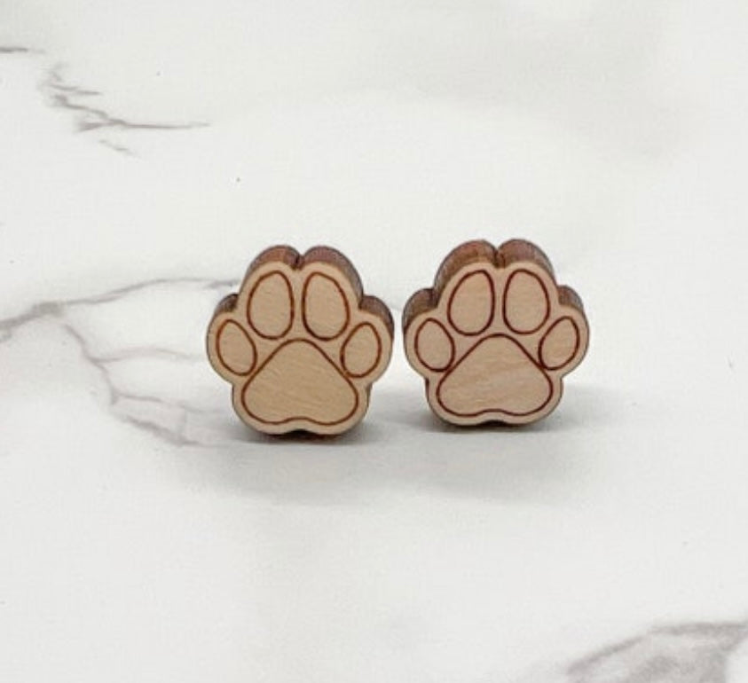 Paw Print Earrings