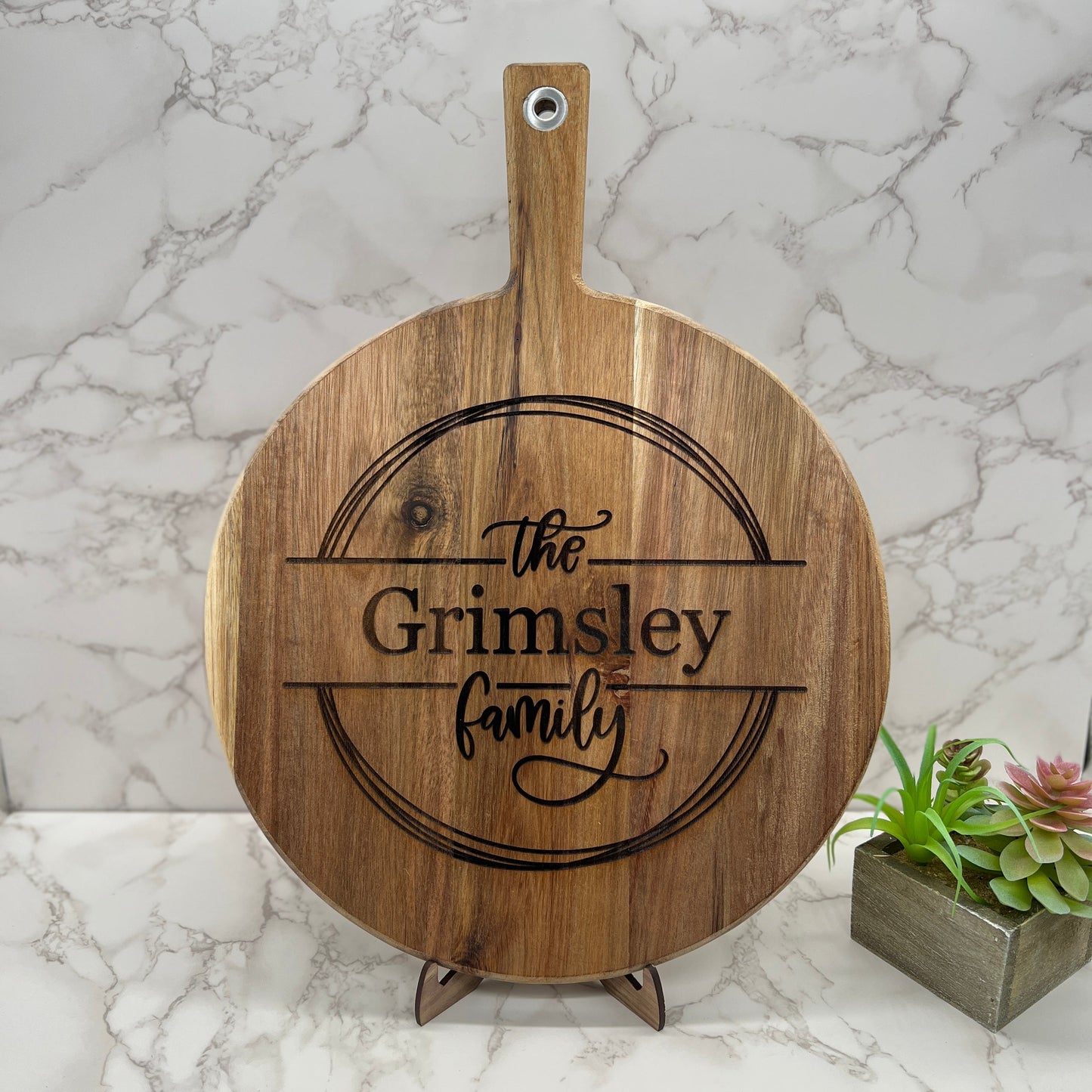 Personalized Cutting Boards and Charcuterie - B-3: 11.75" x 15.75" Acacia