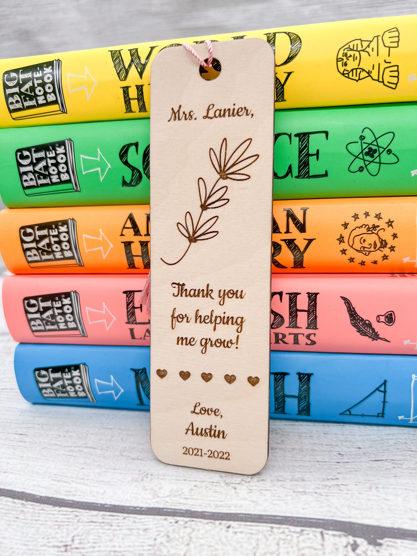 Thank you for helping me grow bookmark / Teacher Appreciation Gift / Mother's Day / Father's Day