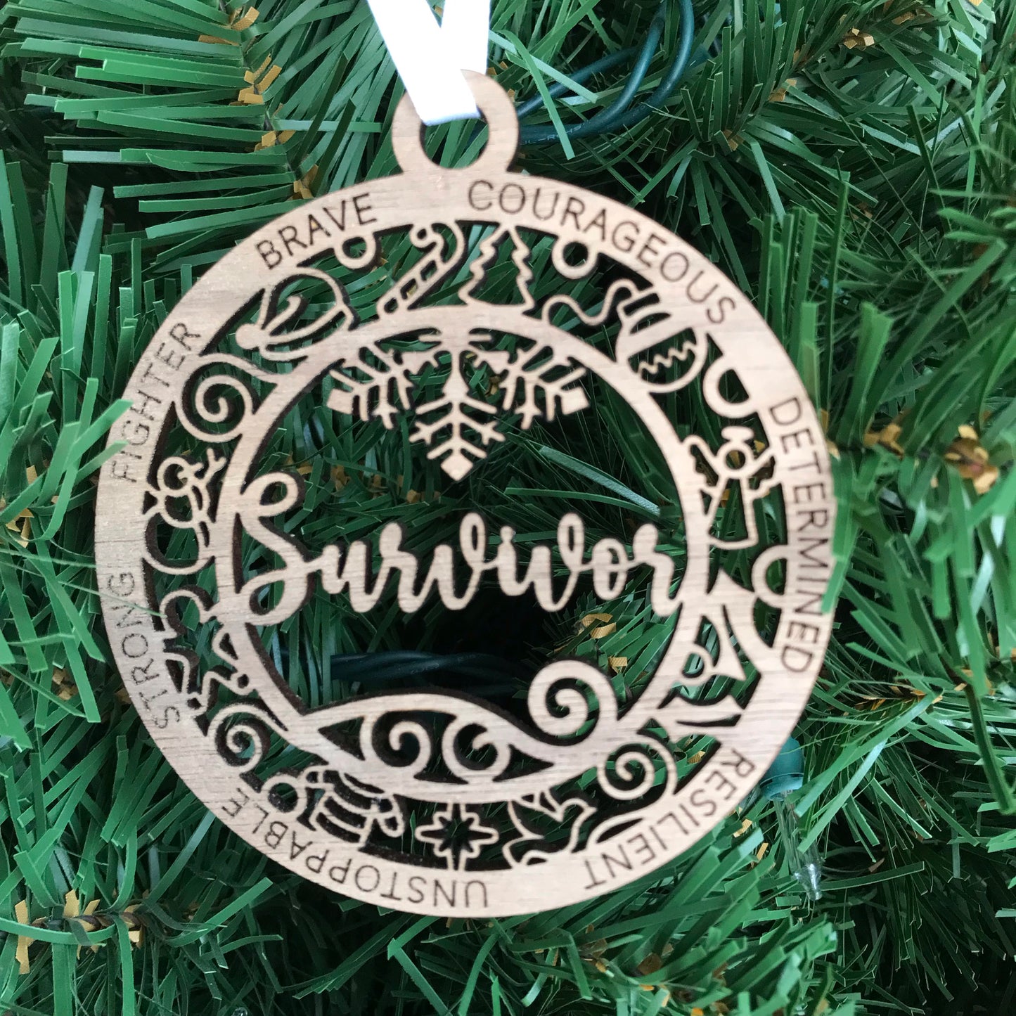 Personalized Survivor Ornament