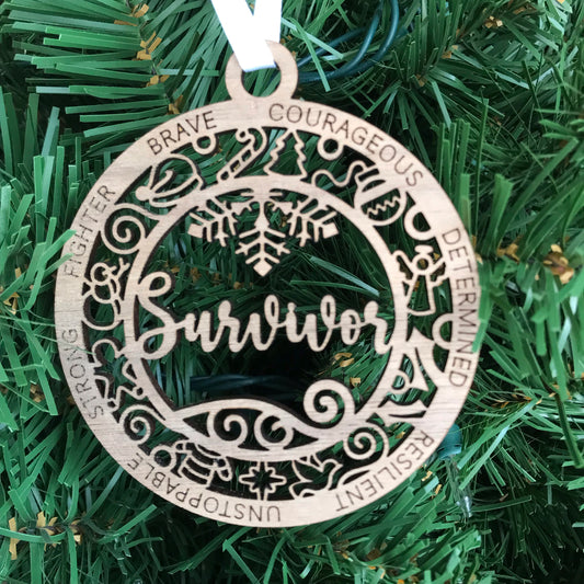 Personalized Survivor Ornament