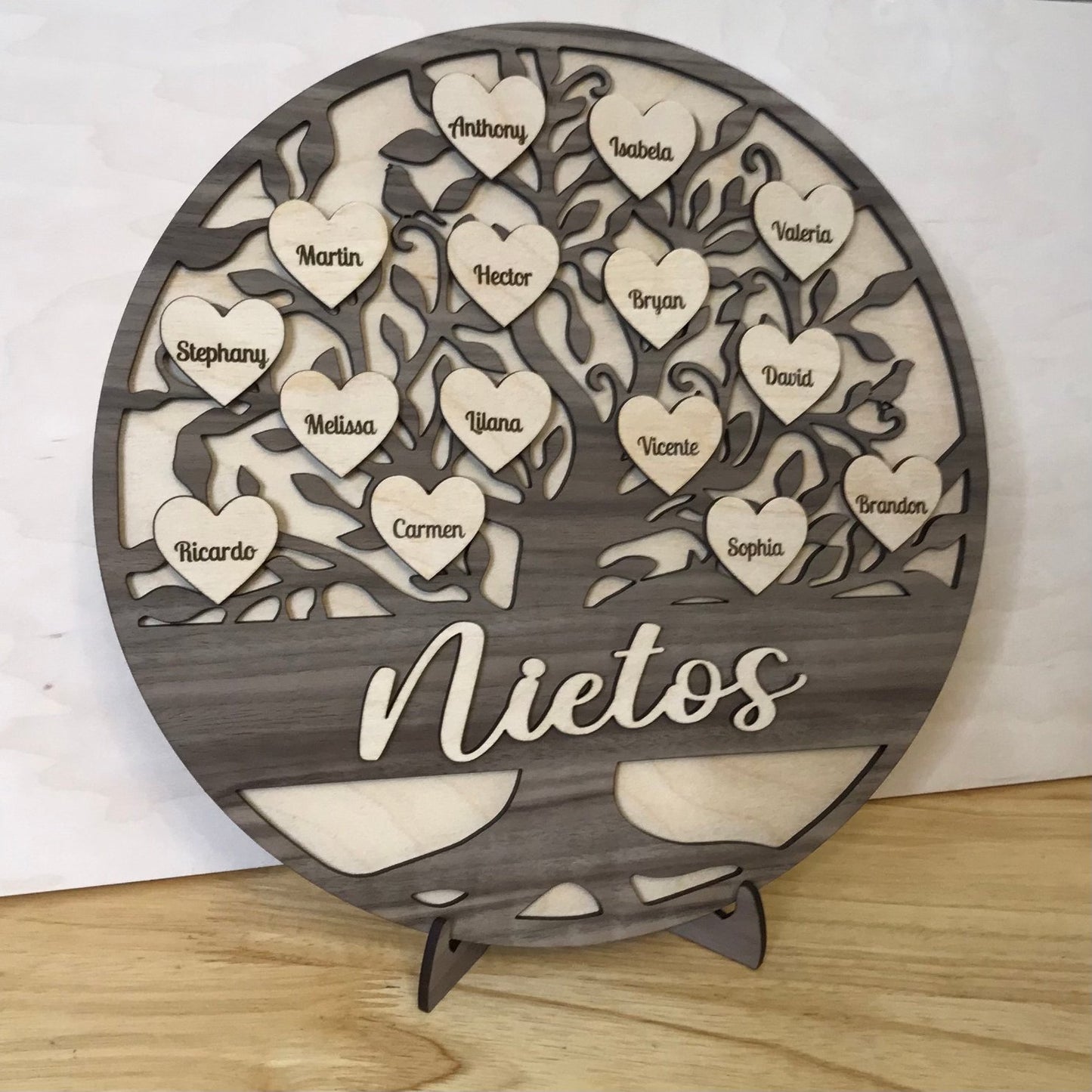 Personalized Family Tree and Grandkids Display