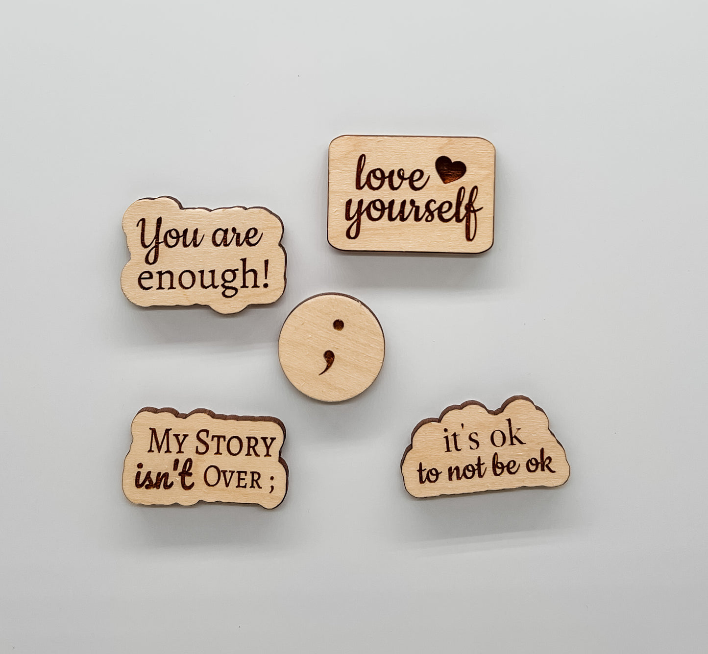 Motivational Magnets / It’s ok to not be ok magnet / ; magnet / Love yourself magnet / My story isn’t over magnet / You are enough magnet / Positive sayings magnet set
