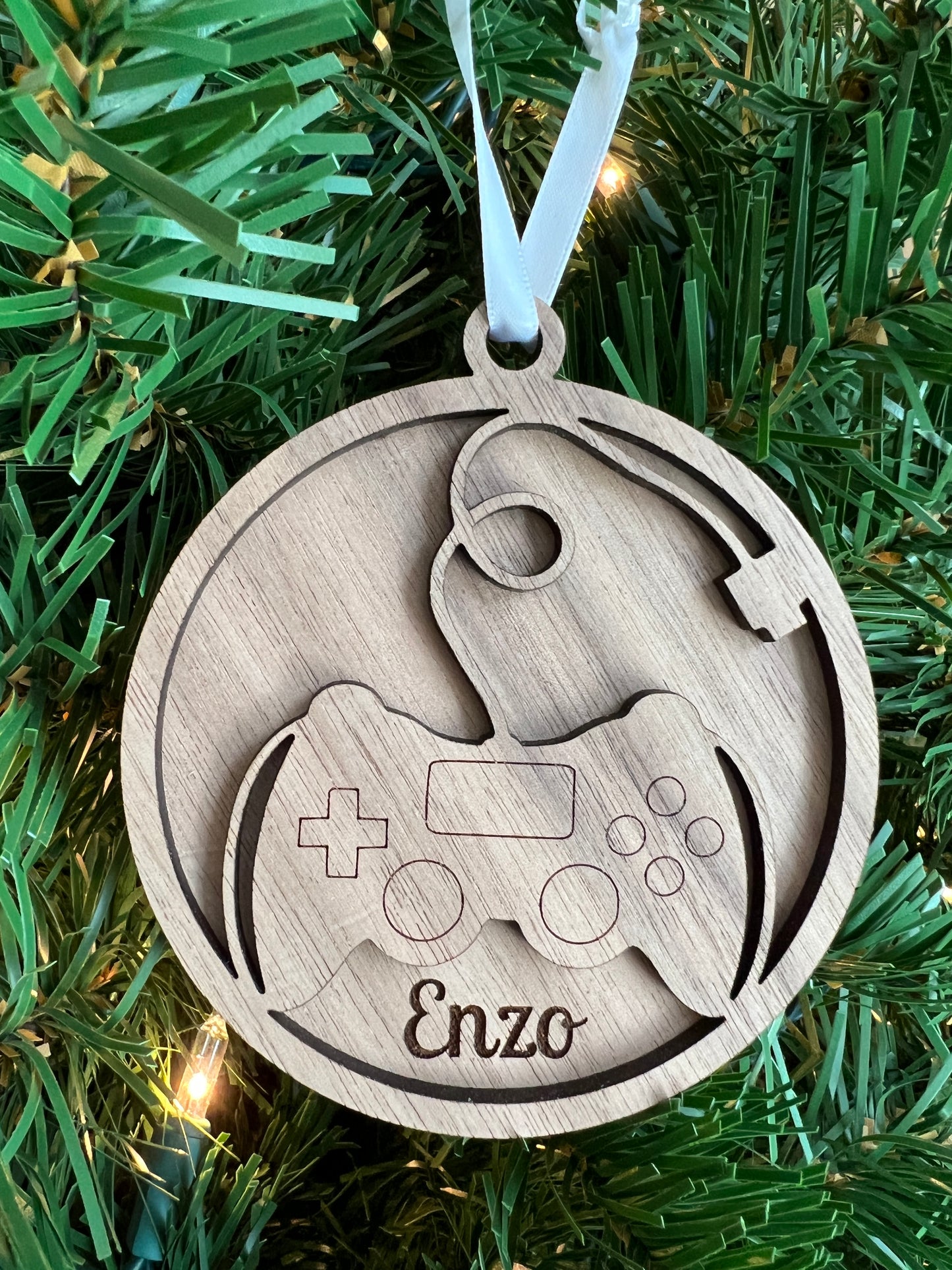 Personalized Gamer Ornament