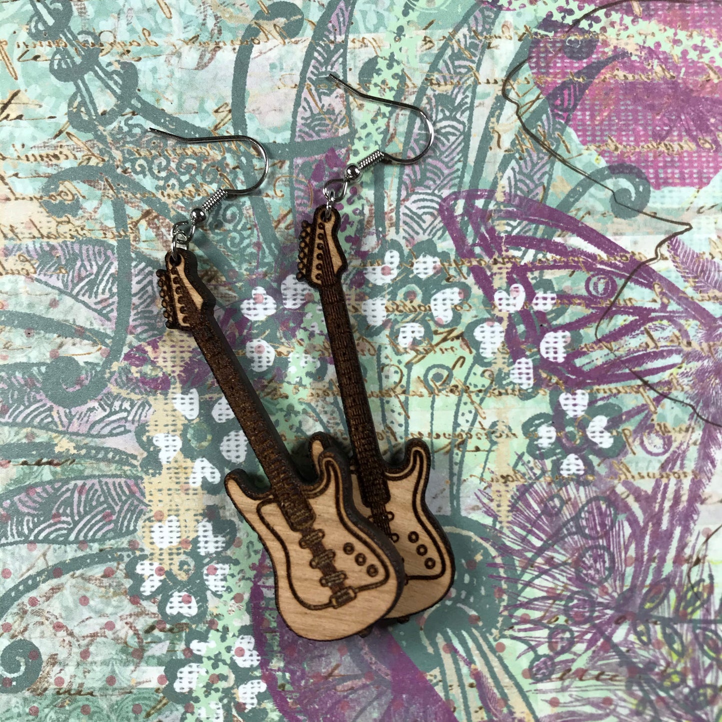 Electric Guitar Earrings