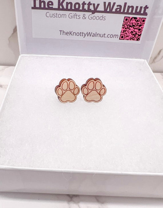 Paw Print Earrings