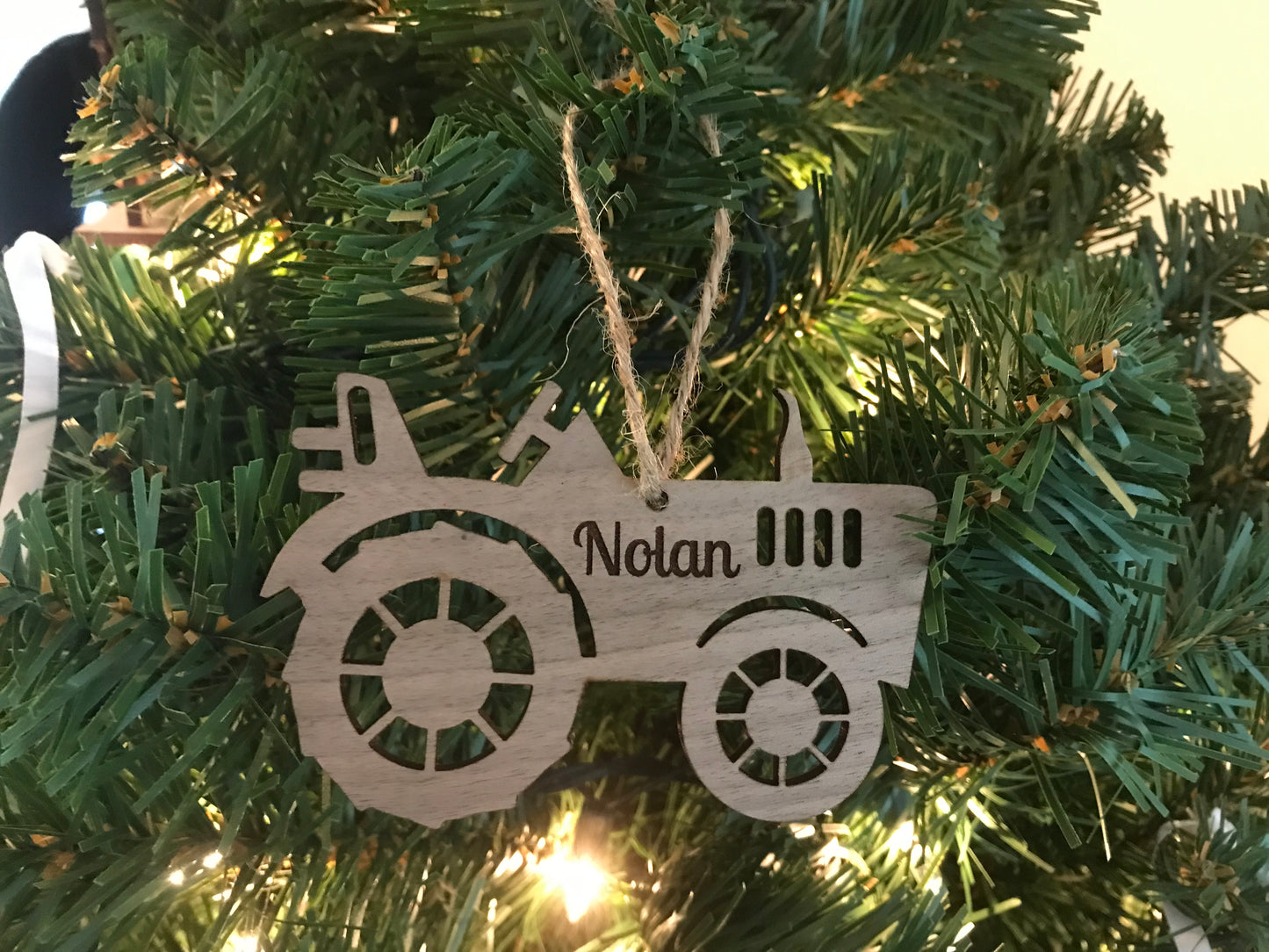 Personalized Tractor Ornament