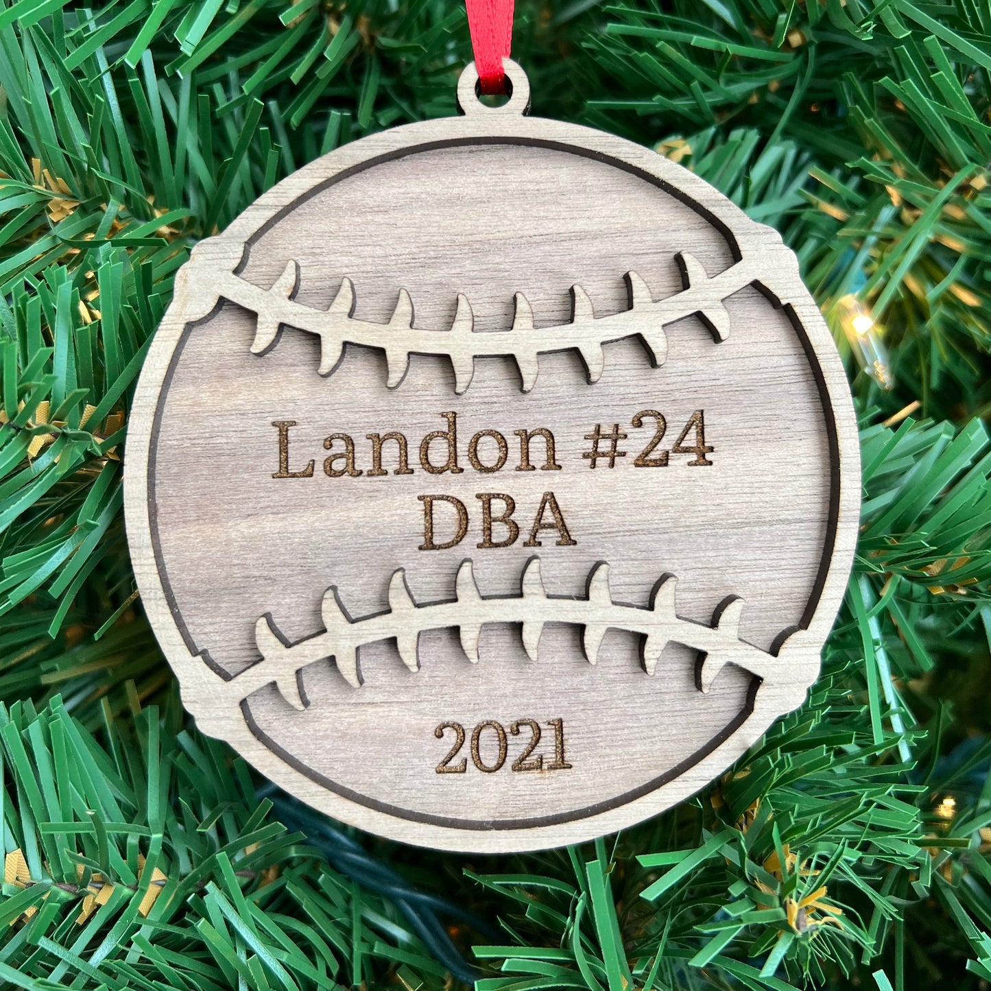 Personalized Baseball Softball Ornaments