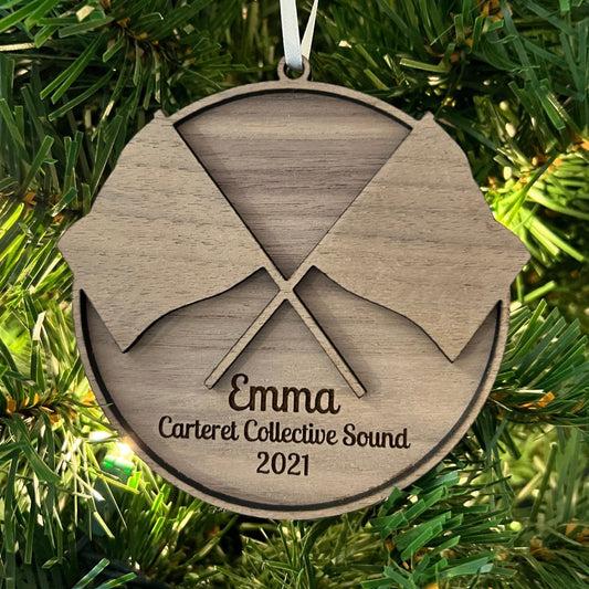Personalized Color Guard Ornament