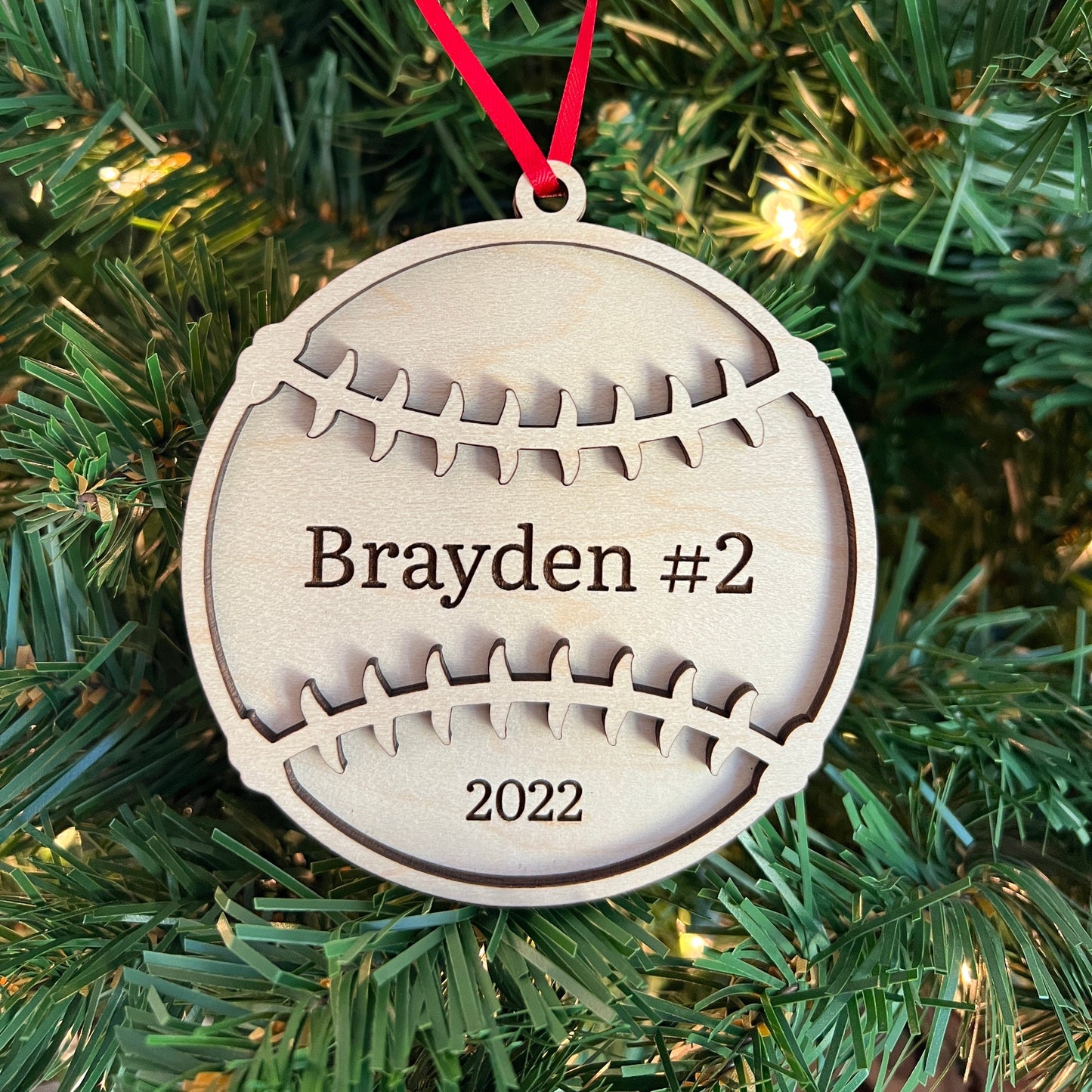 Personalized Baseball Softball Ornaments