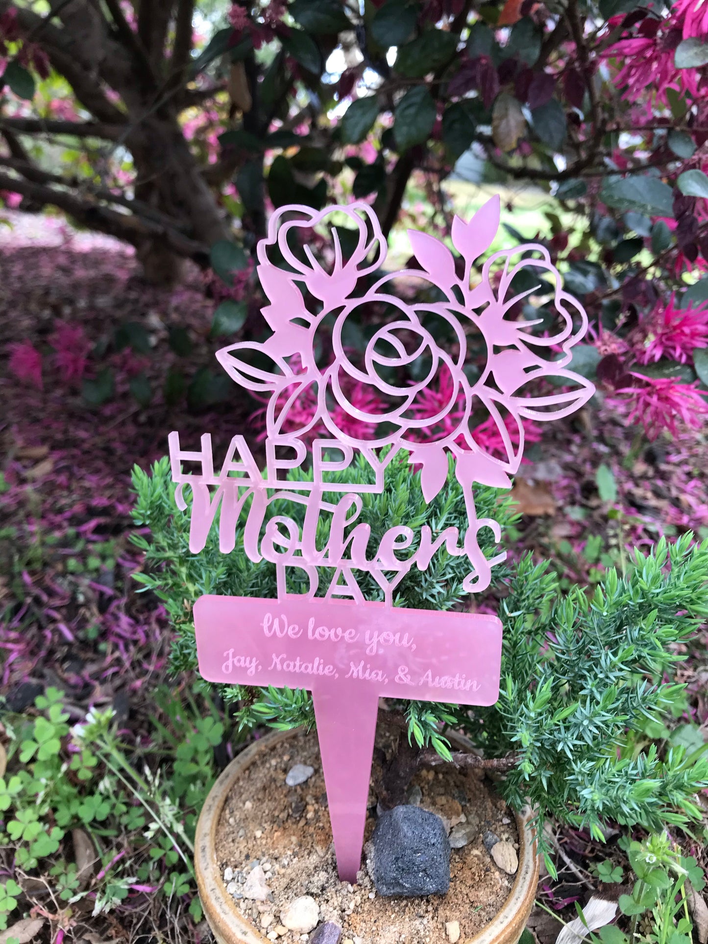 Personalized Mother’s Day Flower Pick