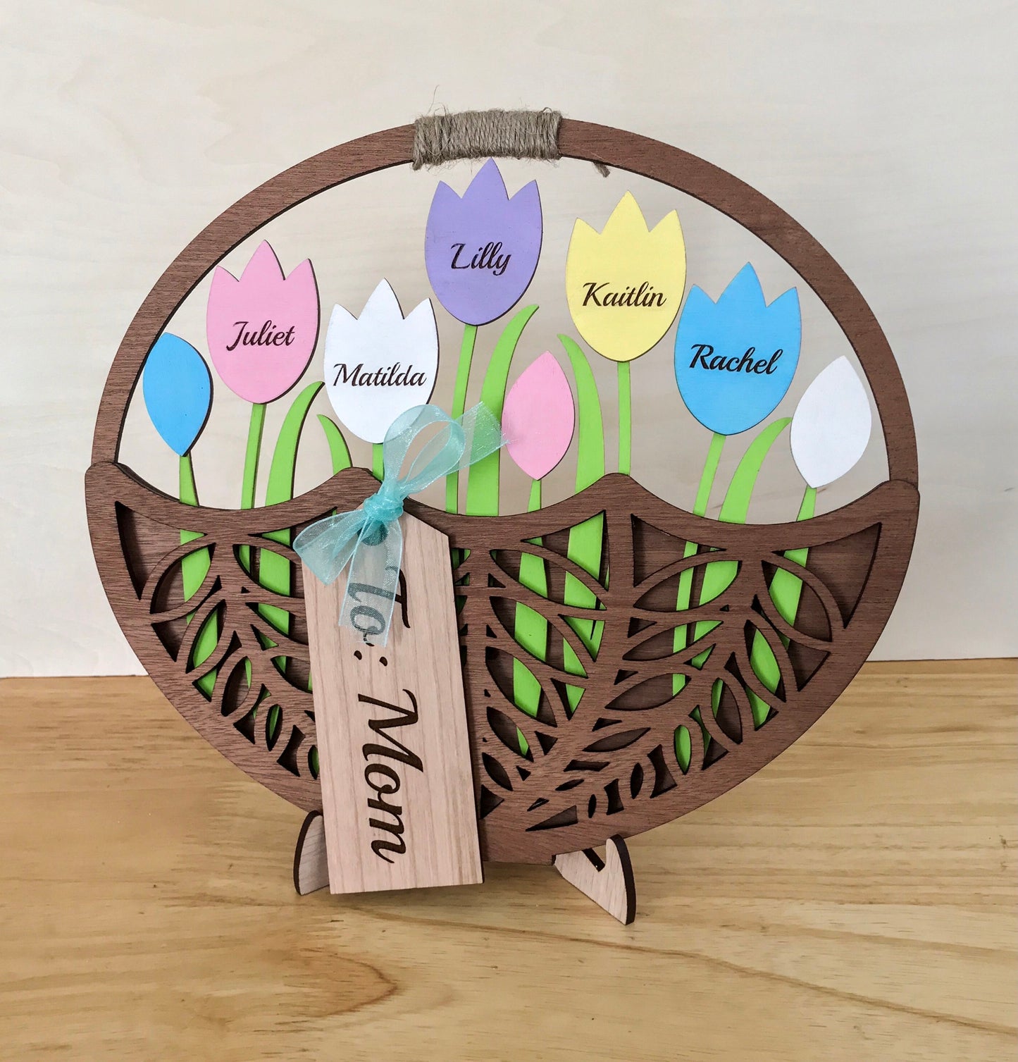 Personalized Mother’s Day Tulip Basket