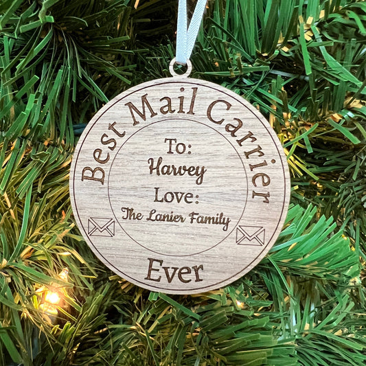 Personalized Mail Carrier Ornament