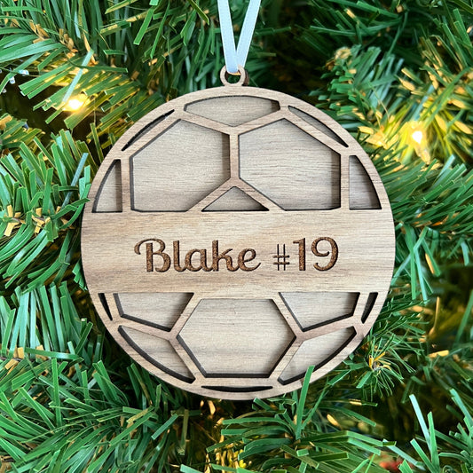 Personalized Soccer Ornament