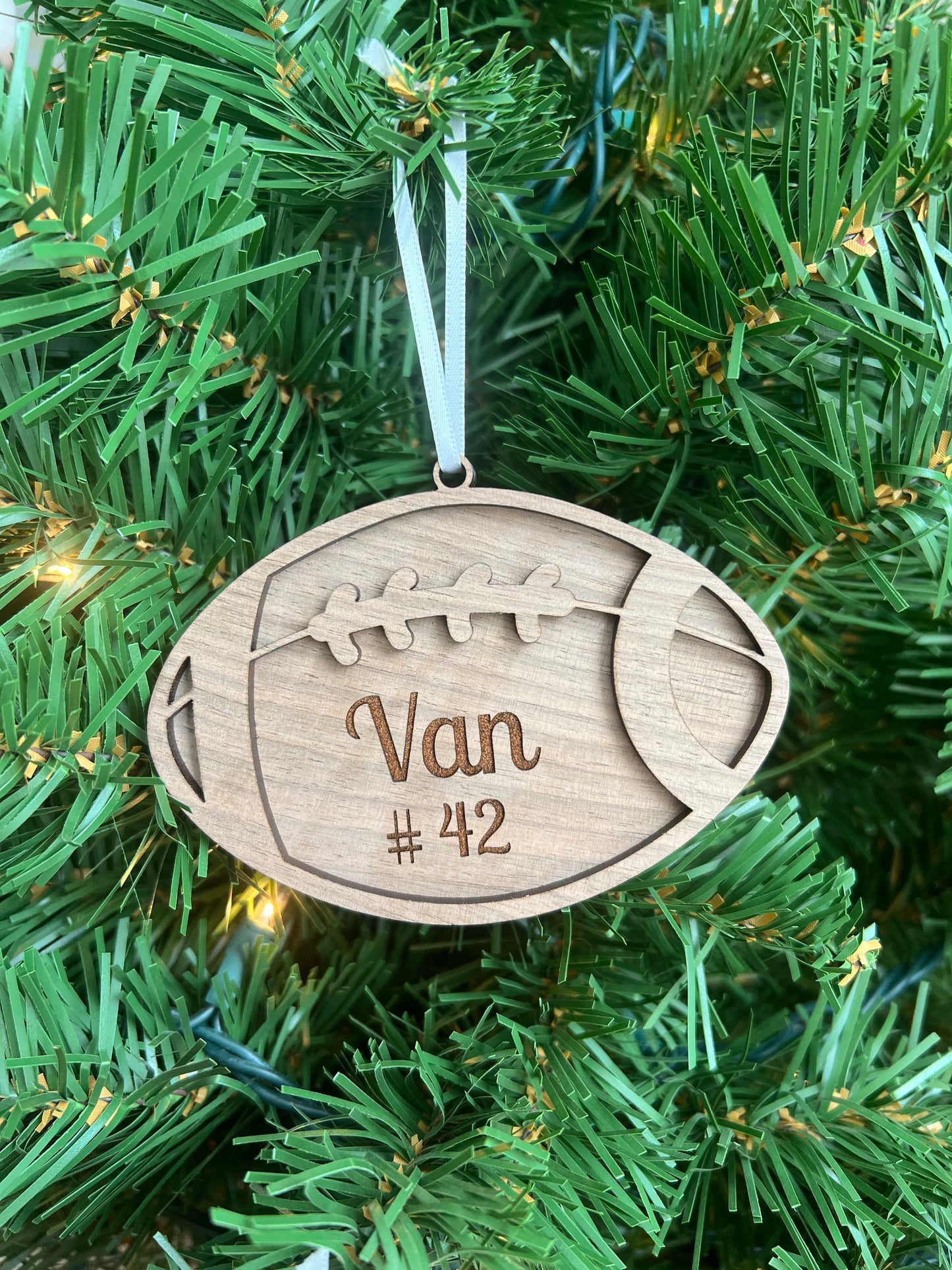 Personalized Football Ornament