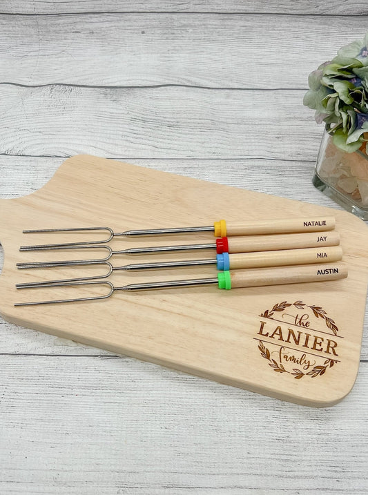 Personalized S'more Sticks / Fondue Skewers
