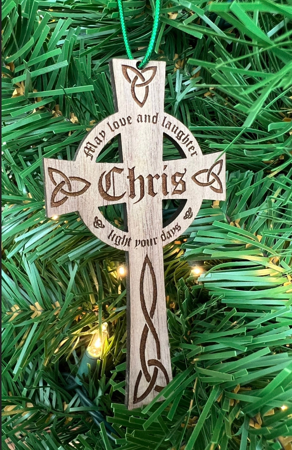 Personalized Cross Ornament