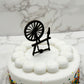 Spinning Wheel Cake Topper / Flower Arrangement Stem / Sleeping Beauty Topper