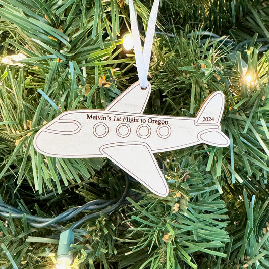 Personalized Airplane Ornament