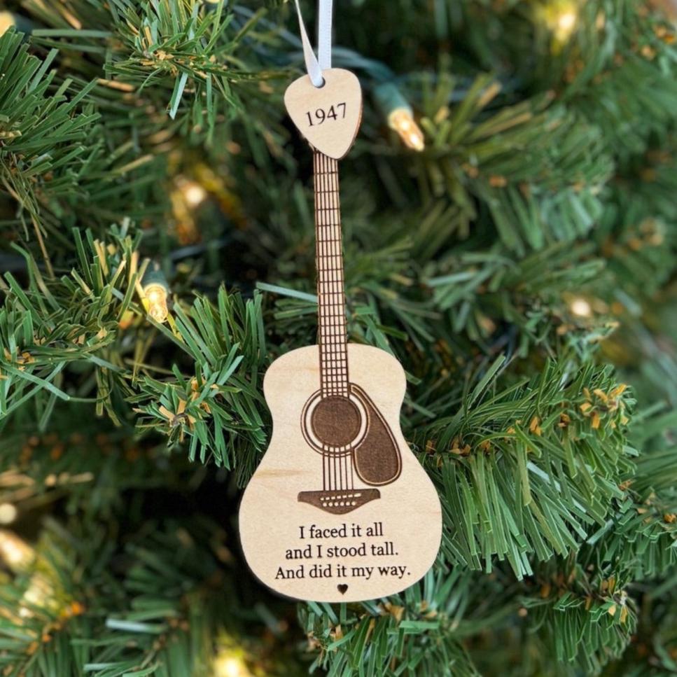 Personalized Acoustic Guitar Ornament