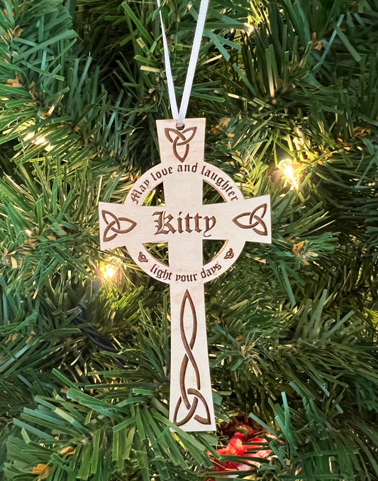 Personalized Cross Ornament