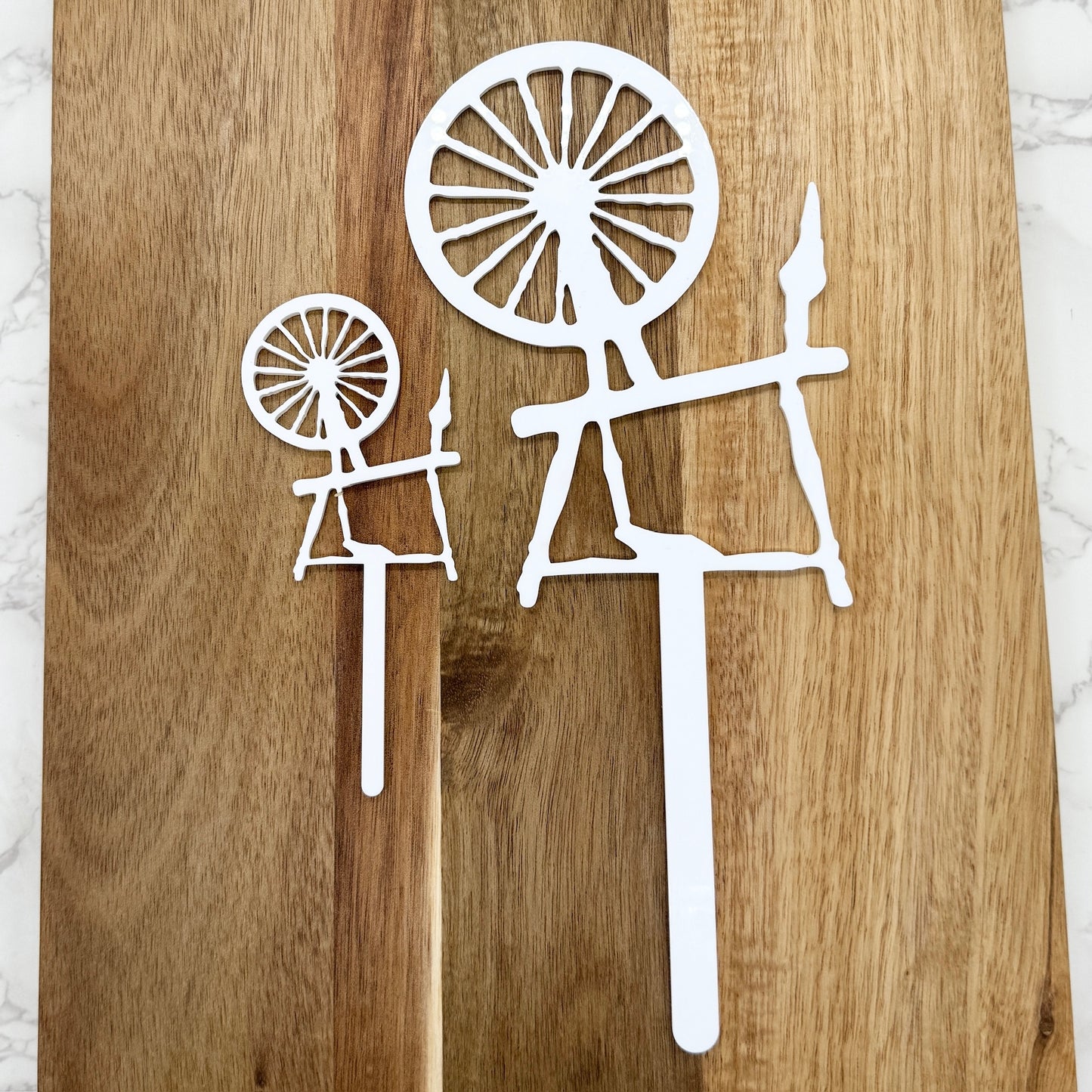 Spinning Wheel Cake Topper / Flower Arrangement Stem / Sleeping Beauty Topper