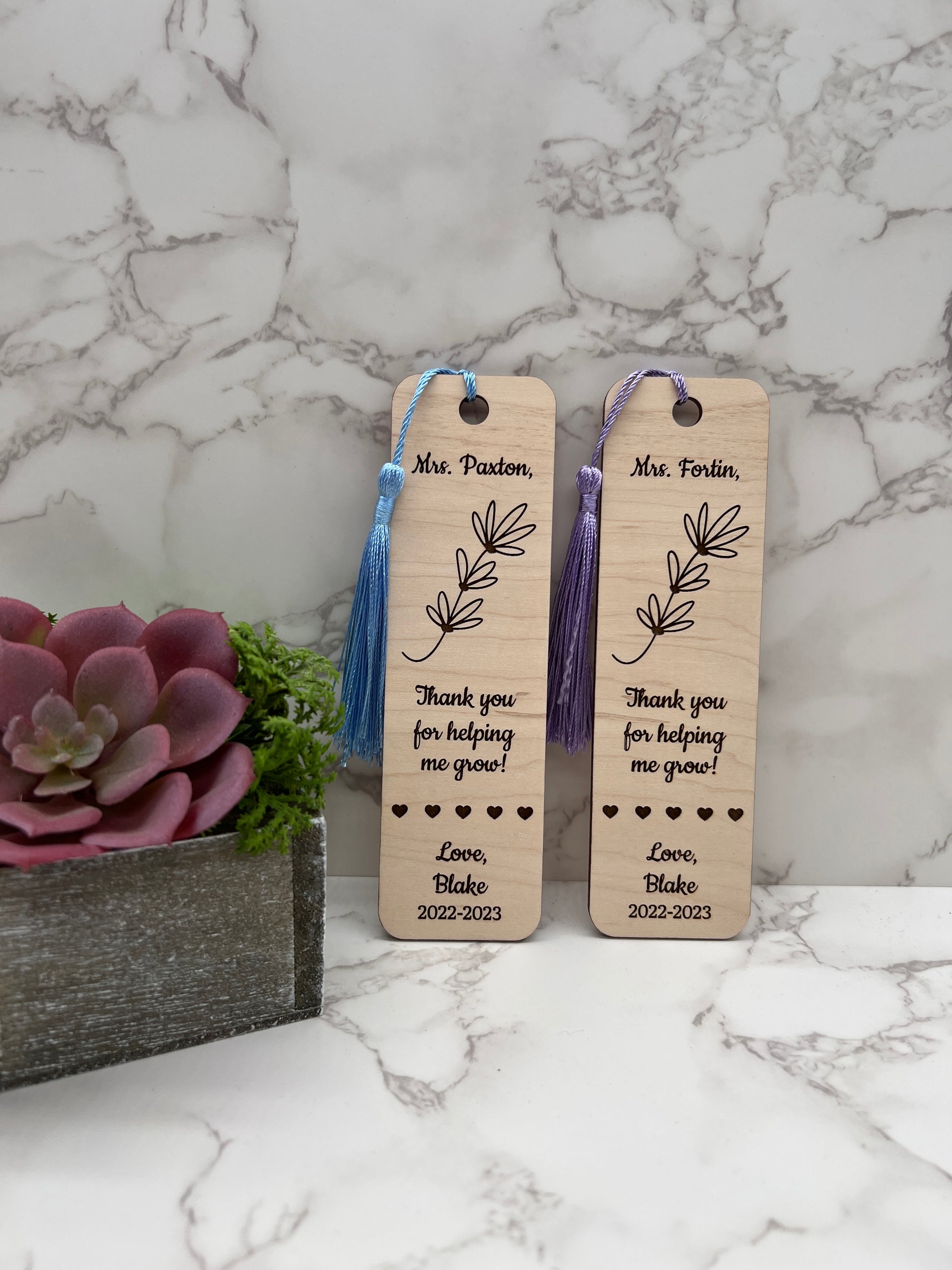 Personalized Bookmark / Father's Day / Mother's Day / Teacher Apprecia –  The Knotty Walnut