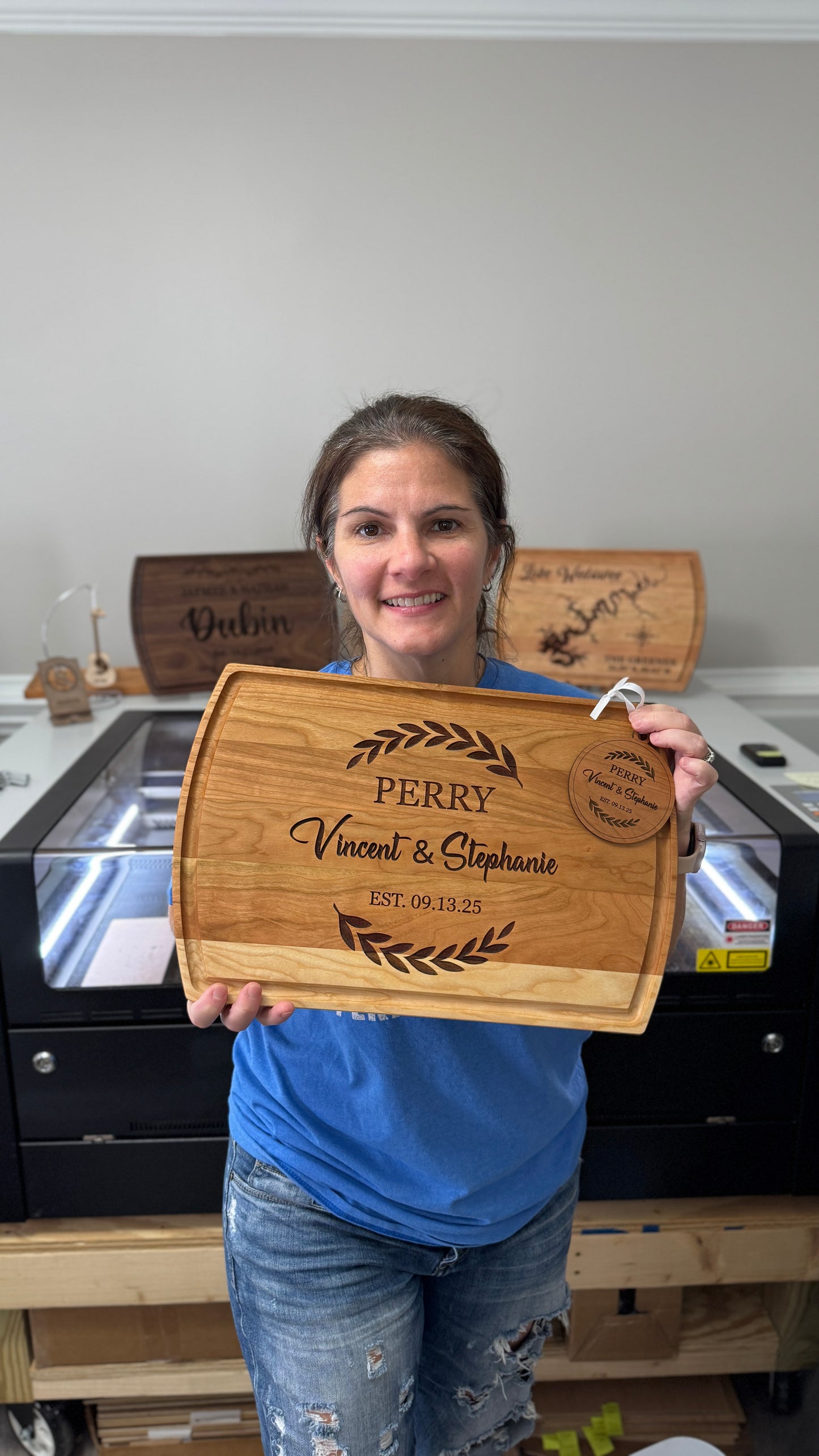 Personalized Cutting Board & Charcuterie – Custom Engraved Gift for Bridal Shower, Wedding, Engagement, Anniversary, Housewarming