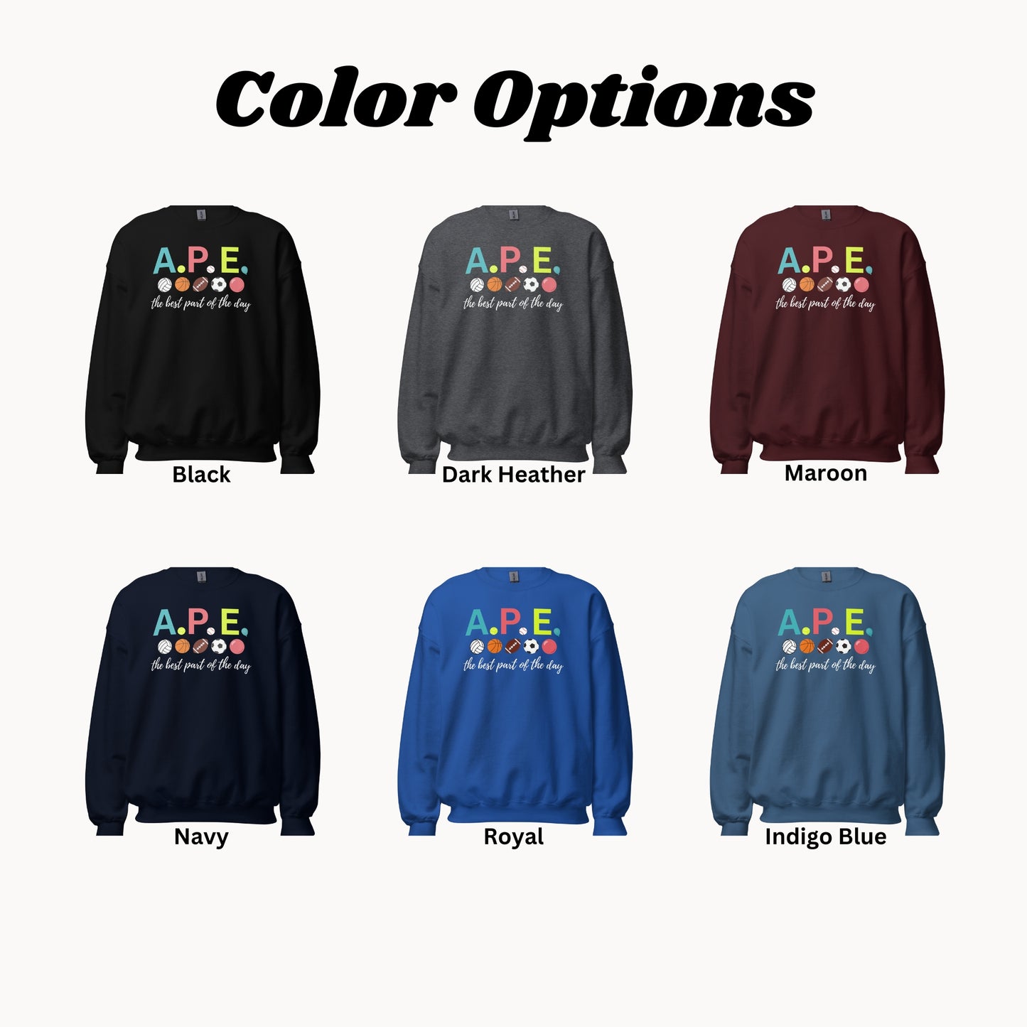 Adapted Physical Education Teacher Sweatshirt Specials A.P.E.