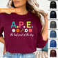 Adapted Physical Education Teacher Sweatshirt Specials A.P.E.