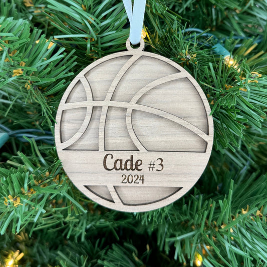 Personalized Basketball Ornament