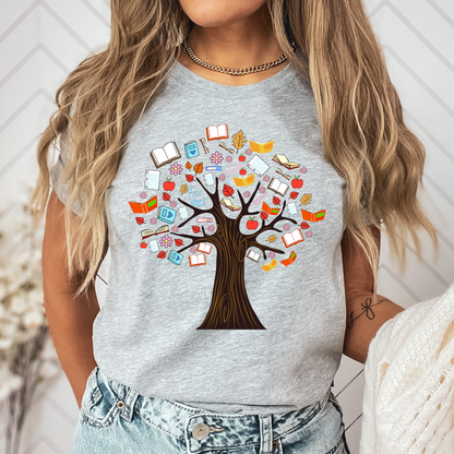 Book Tree Shirt Librarian Gift Bookish Shirt