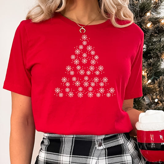 Snowflake Christmas Tree Shirt