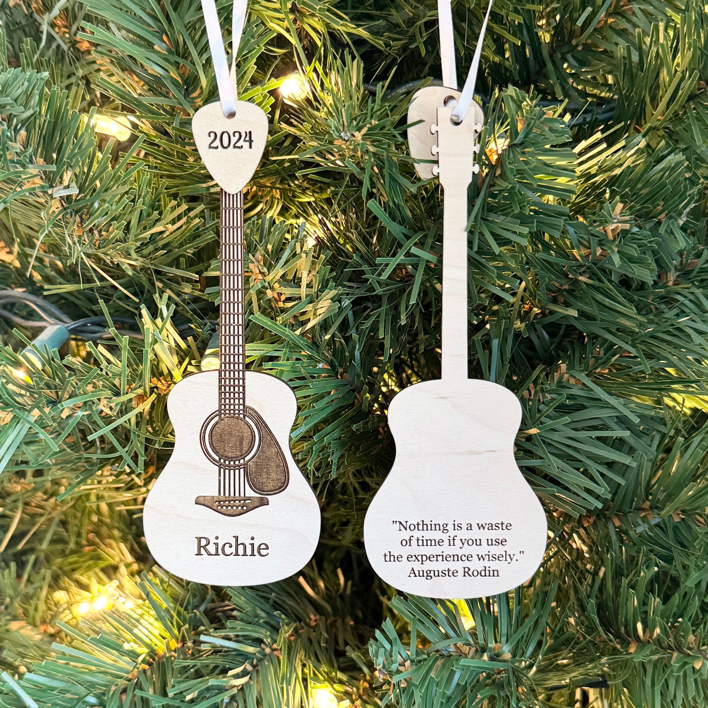 Personalized Acoustic Guitar Ornament