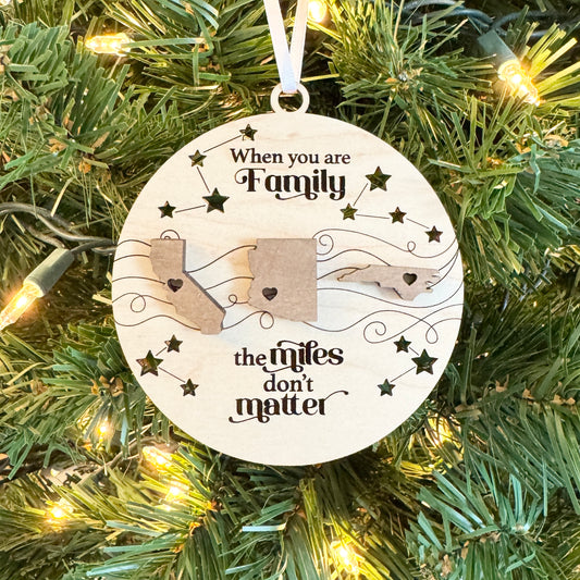 The Miles Don't Matter Ornament