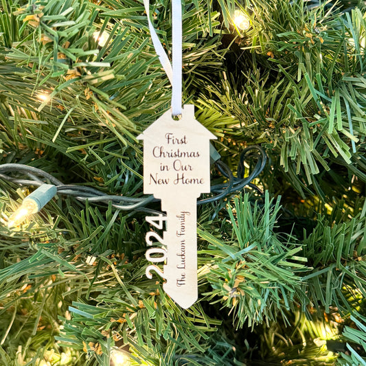 Personalized New Home Key Ornaments