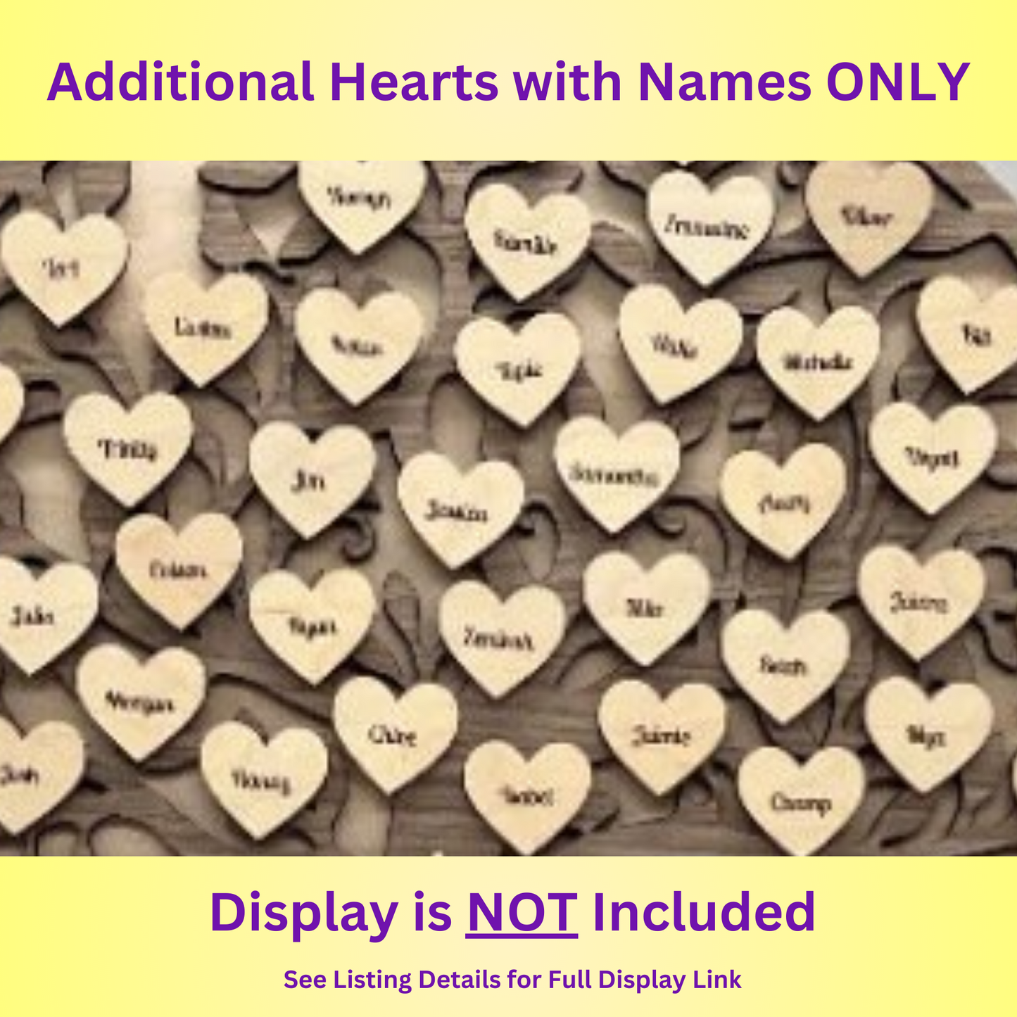 Additional Hearts for our Family Tree / Grandkids Display