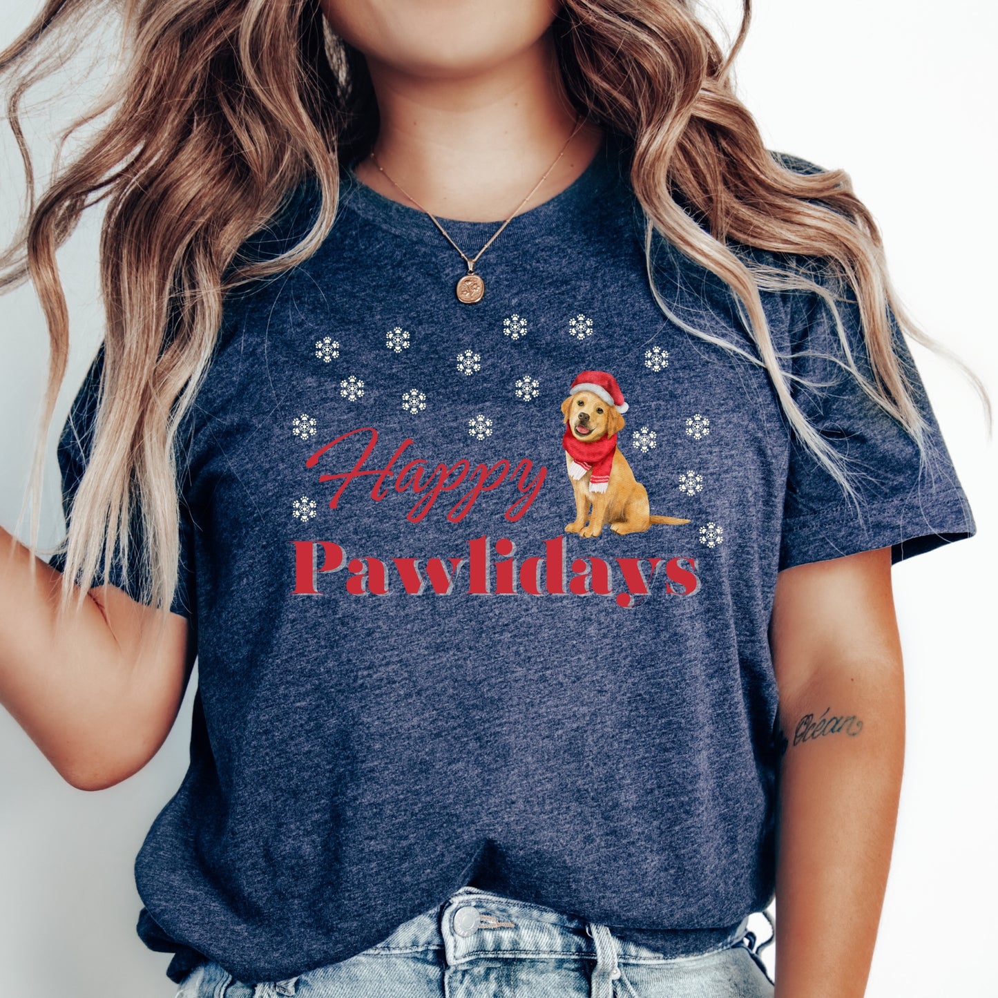 Happy Pawlidays Shirt Christmas Dog Tee