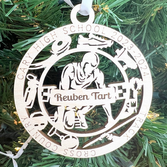 Personalized Cross Country Ornaments+