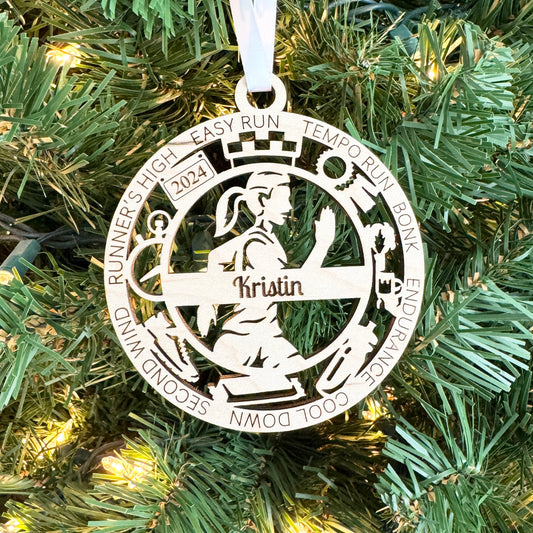 Personalized Cross Country Ornaments+