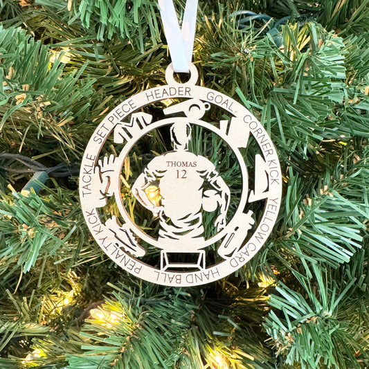 Personalized Soccer Ornaments+